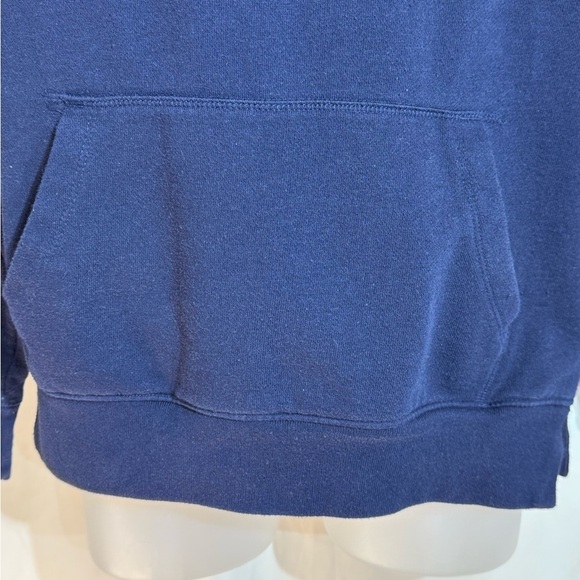 EXPRESS Quality + Fit Men’s Pullover Hoodie Navy Blue Size Small - Picture 4 of 7